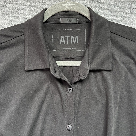 ATM Anthony‎ Thomas Melillo Long Sleeve JumpSuit Size Large Black Over Sized - Picture 3 of 14